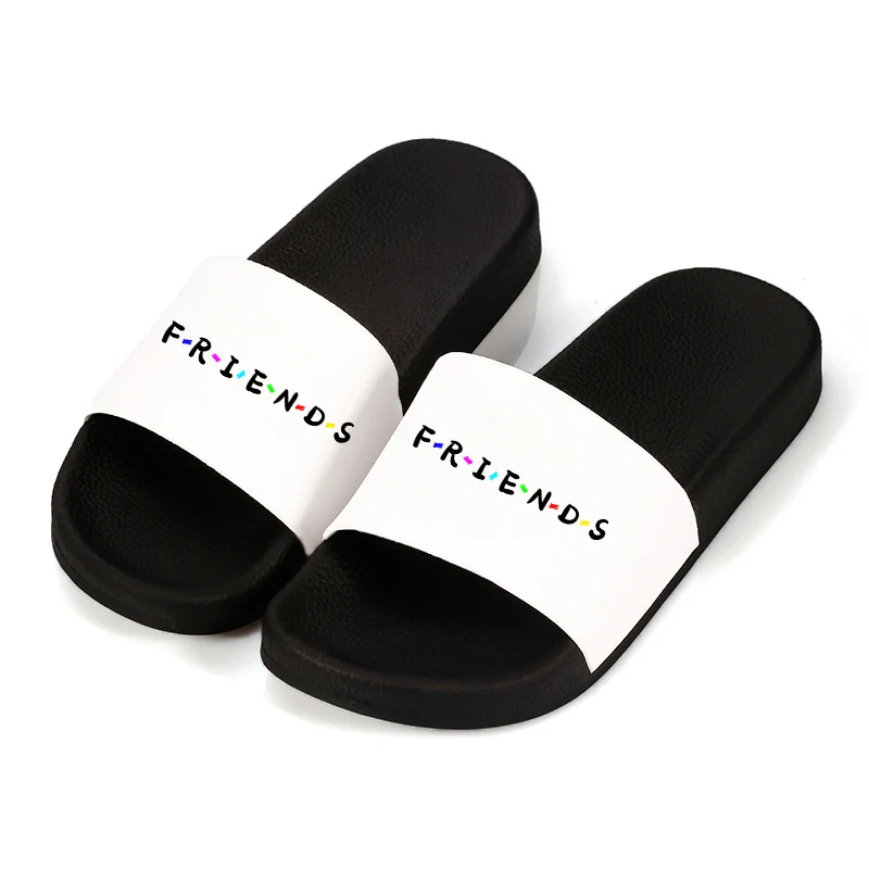 

2021 New Woman Slipper Letters Friend Home Flip Flops friends tv show Graphic Women Slippers Summer Sandals Women Shoes Fashion