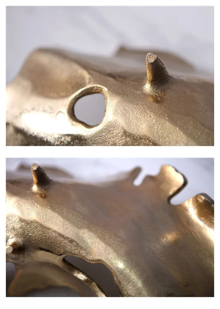 

Luxury Golden Leaf Shape Metal Fruit Tray Modern Villa Club Hotel Decoration Storage Tray Crafts Home Decor Accessories Gift