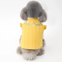 dog outerwear novelty bright color adorable dog cats sleeveless thickened tops for outdoor pet vest pet clothes