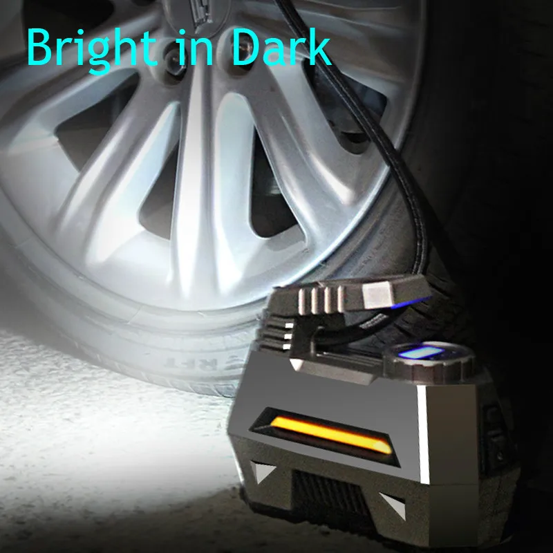 Портативный воздушный компрессор насос для шин автомобильный с цифровым