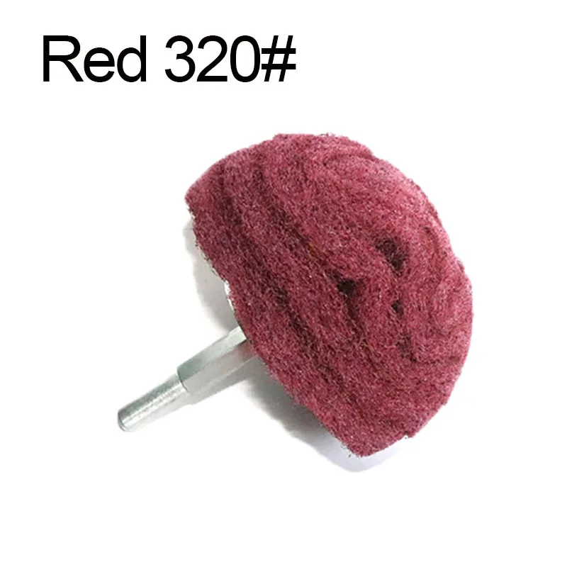 Шлифовальная насадка для дрели, 1 шт., зеленый/красный, 180#/320#, 6 мм