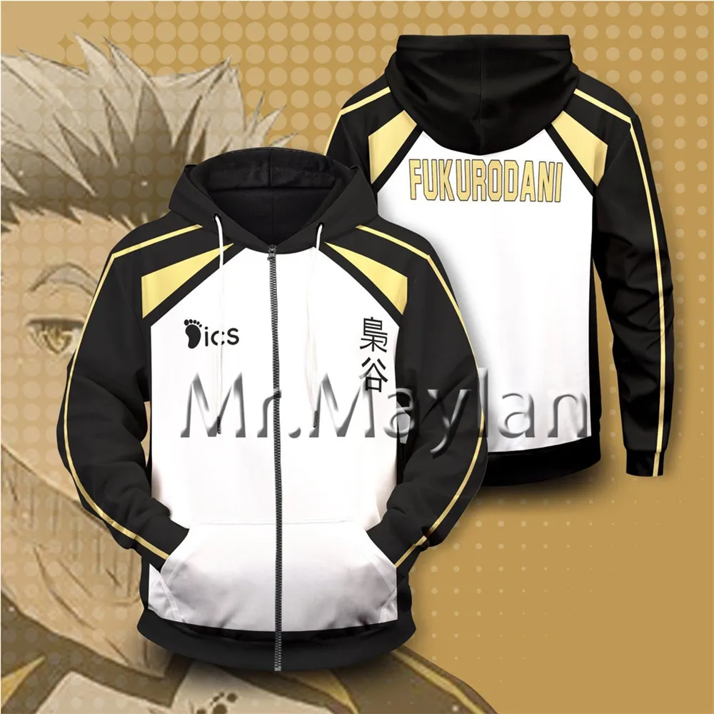 

3D Print Haikyuu Fukurodani Harajuku Anime Hoodie Men/Women Casual Cosplay Unisex Sweatshirts Streetwear Clothes Oversized Tops