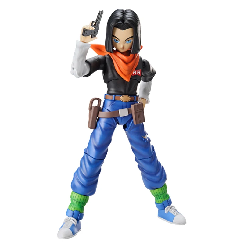 

Original Bandai Figure-Rise Anime Dragon Ball Z Android 17 Assembly Model Lapis Kids Toys for Childrens