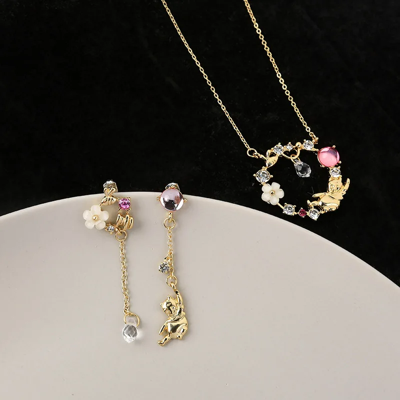 Новинка 2020 лидер продаж модная Милая подвеска медведь асимметричное очарование