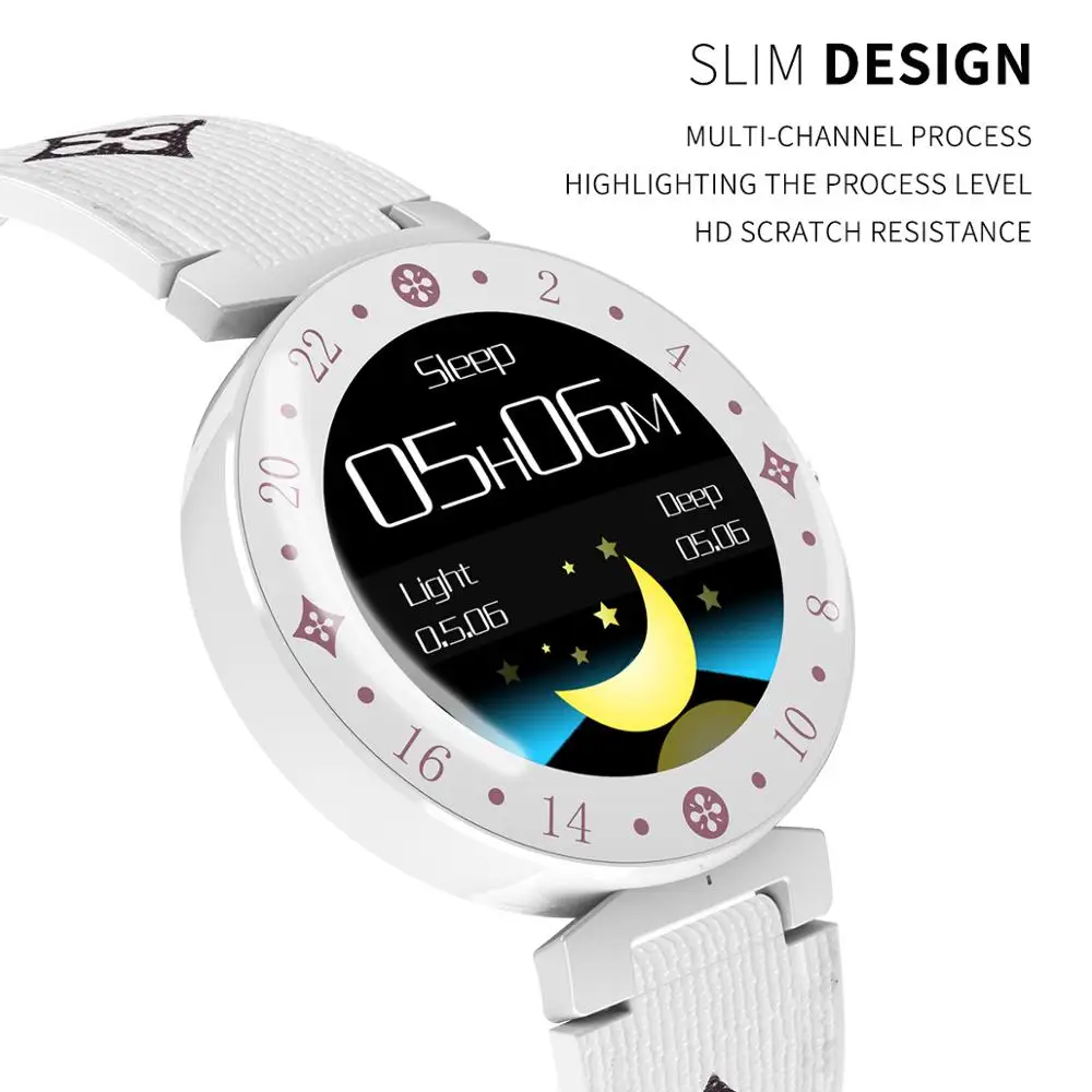 Модные элегантные женские Смарт-часы LV88S для девочек подарок фитнес кожаные часы