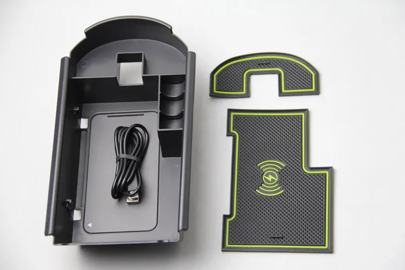 1lot Mobile phone wireless charging Central Armrest storage box for- Toyota C-HR CHR C HR
