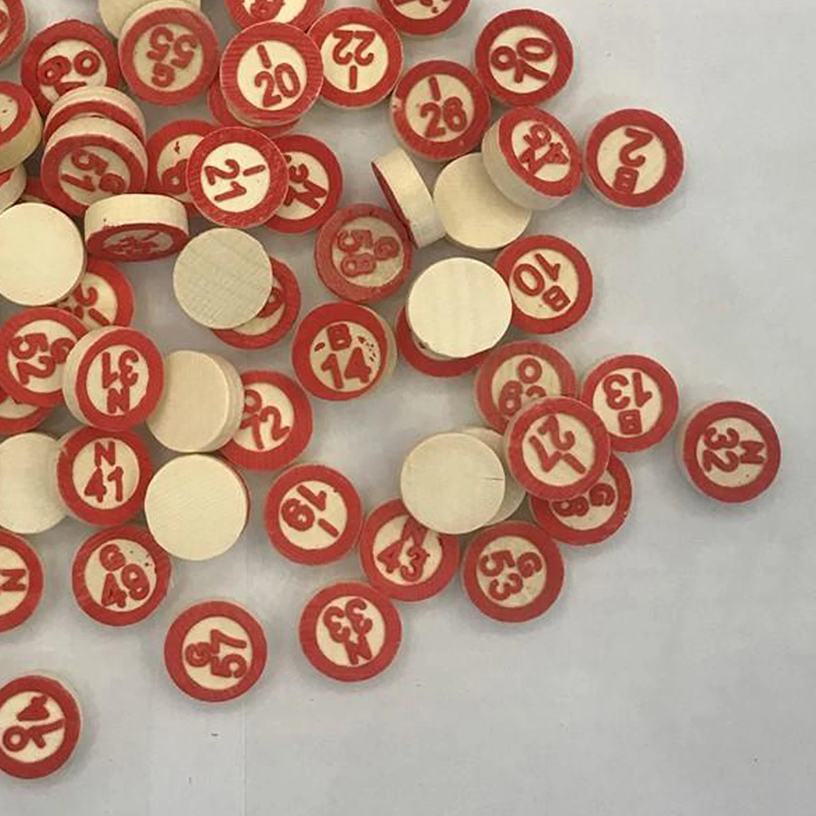 Классические бумажные карточки для бинго 40 шт. легко читать 75 чисел чипы взрослых