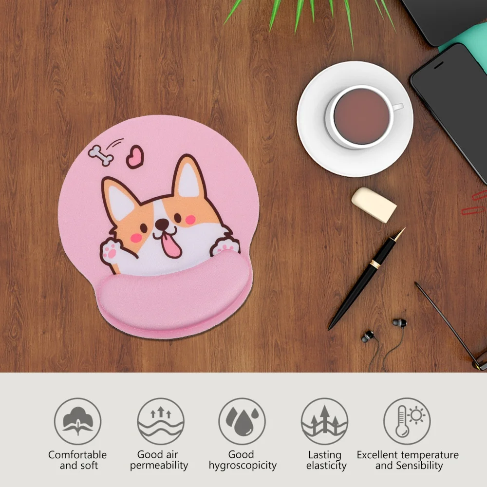 

1Pc Wrist Support Pad Comfortable Wrist Rest Cartoon Pad for Home