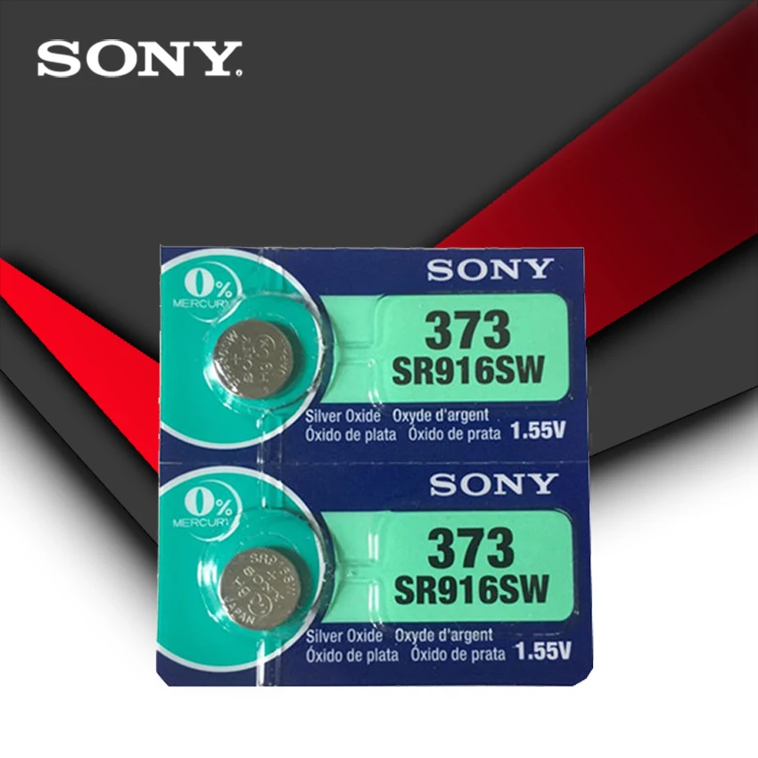 5 шт. Sony 100% оригинальный 373 SR916SW 916 SR916 часовая батарейка кнопочная Сделано в Японии