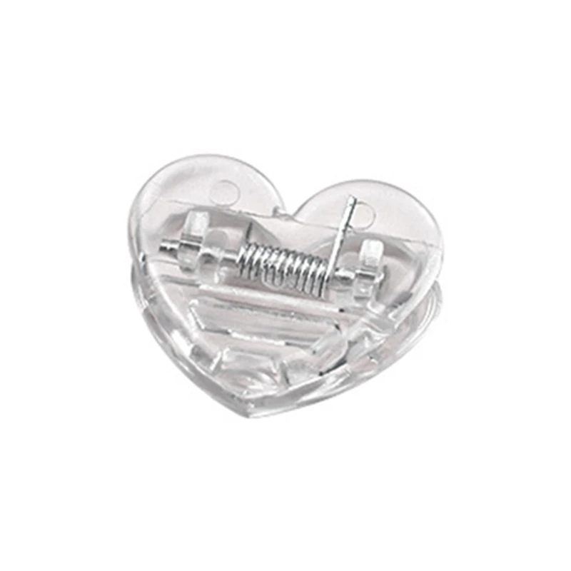 

Pack of 10 Clear Binder Clips Lovely Heart Shaped Files Paper Clamps Heart Shaped Binder Clips for Files Documents Photo