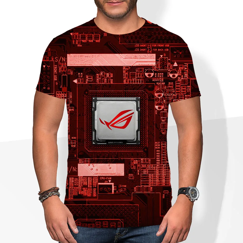 

Man/Women Computer Chip Motherboard CPU Heart Programmer Nerd 3D T-Shirt