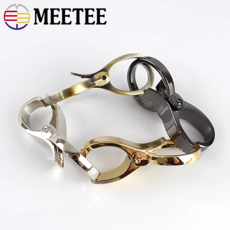 Meetee 4/10 шт id25мм металлические сумки с пряжкой на ремешке застежкой лобстером DIY