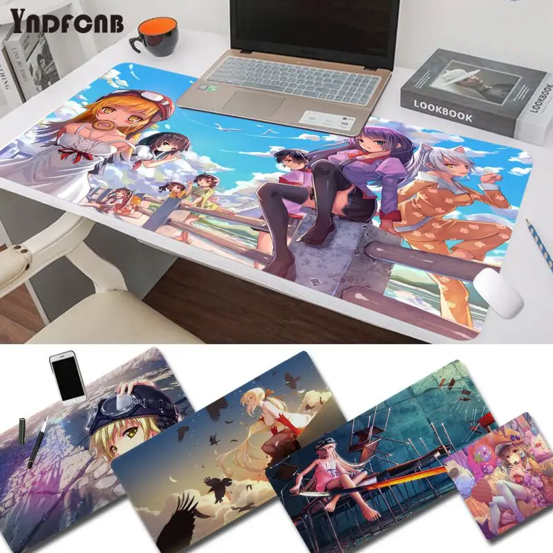 

YNDFCNB Monogatari Series New Gamer Speed Mice Retail Small Rubber Mousepad Size for mouse pad Keyboard Deak Mat for Cs Go LOL