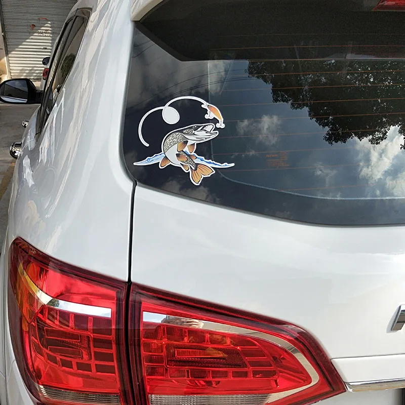 

Interesting Animal Fish Car Styling Car Sticker PVC Decal Decoration Waterproof Car Window Body Decorative Stickers Accessories