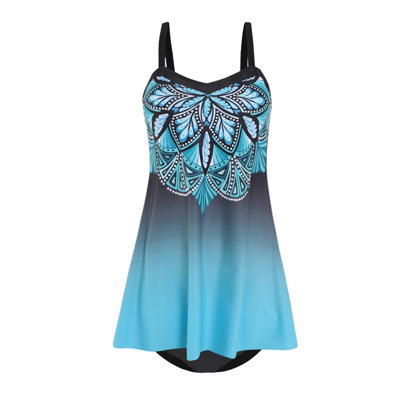 

2021 New Printing Sexy Plus Size One Piece Swimsuit with Skirt Dress Women Monokini Swimming Suit swimwear Brazil swimsuit