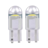 200pcs car t10 led bulbs 194 168 w5w led light cold white auto cob silica red blue green yellow license plate lamp 12v