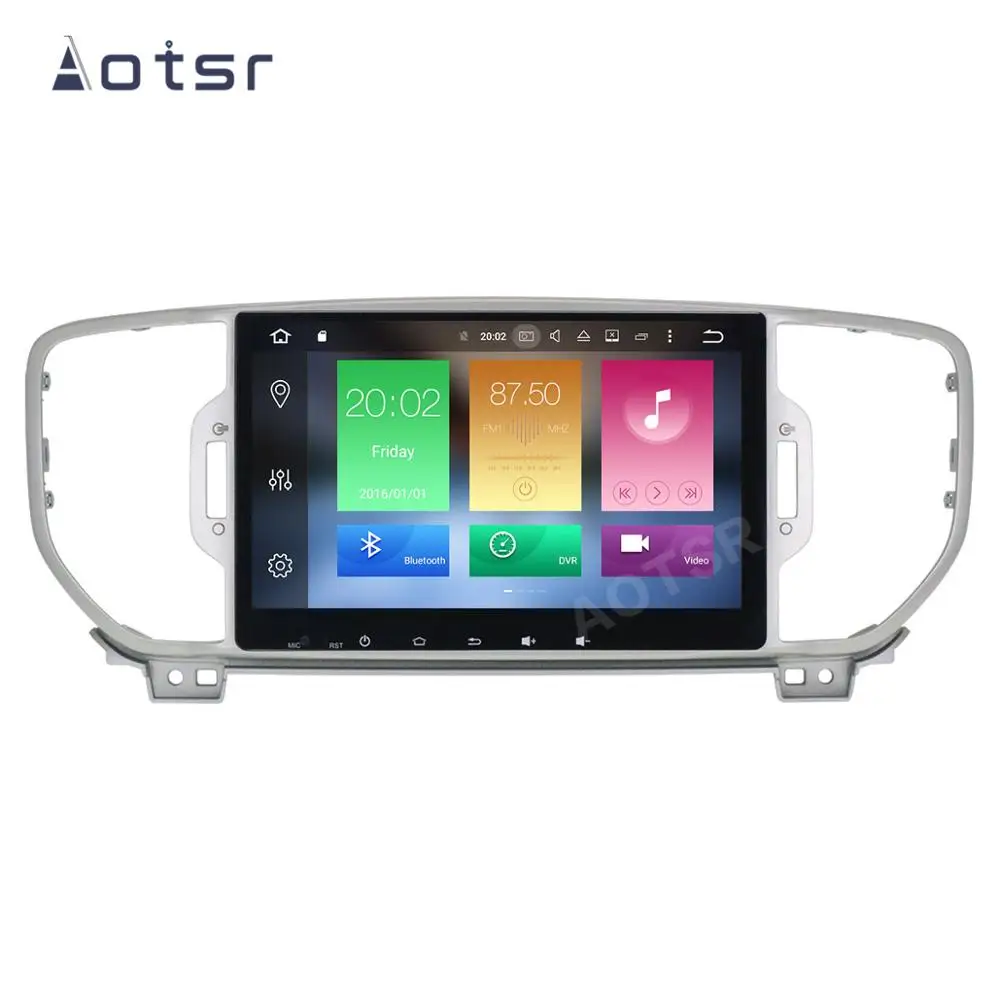 AOTSR 2 Din Радио Android 10 для KIA Sportage 4 KX5 2016 2017 2018 автомобильный мультимедийный плеер GPS