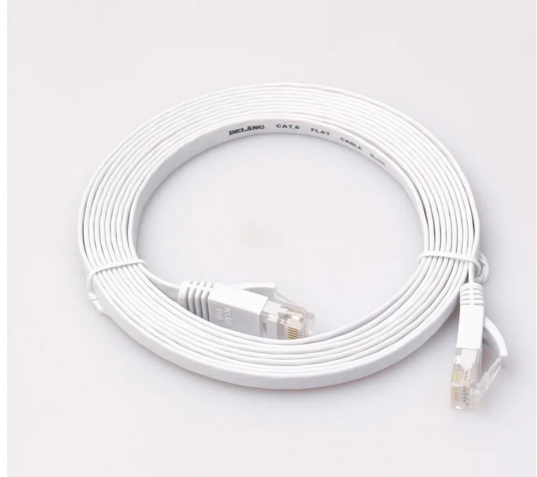 2019 Ethernet CAT6 Интернет плоский сетевой кабель Шнур патч провод RJ45 для ПК