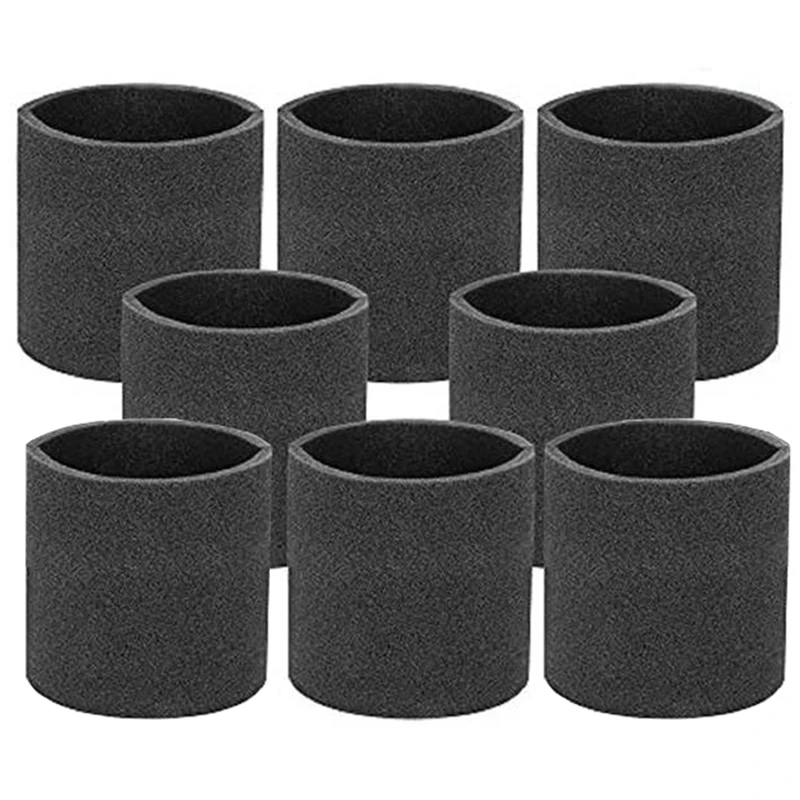 

8 Pack 90585 Foam Sleeve VF2001 Foam Replacement Filter for Wet Dry Vacuum Cleaner, Fits for Shop-Vac Vacuum Cleaners