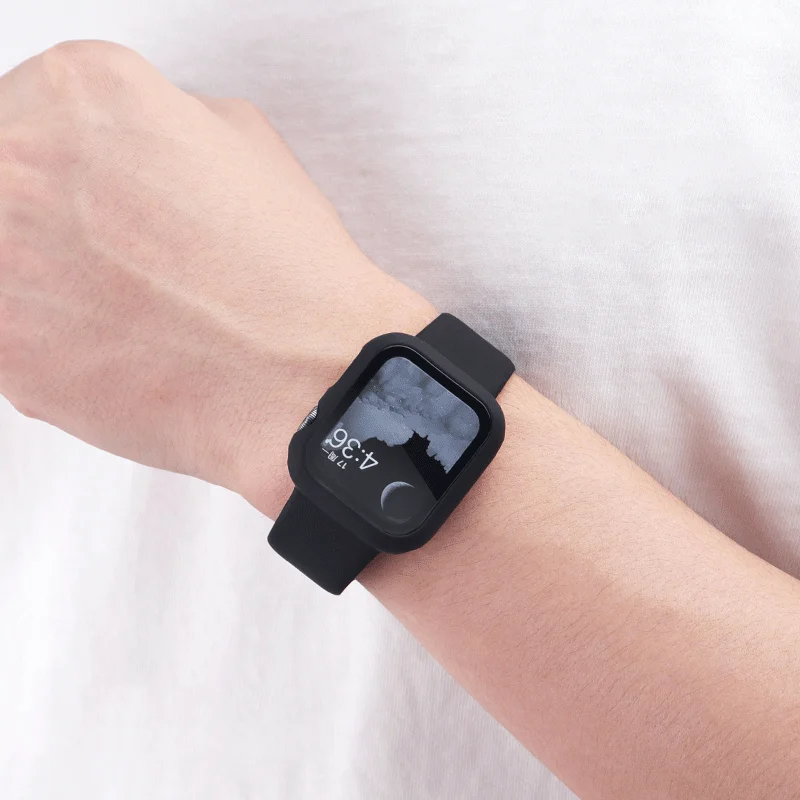 

Glass + Cover For Apple Watch case 6/SE/5/4/3/2/1 iWatch 42mm 38mm bumper Tempered Glass for apple watch 38mm 40mm 42mm 44mm