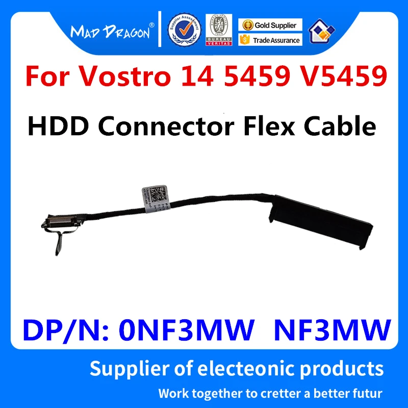 

Новинка, разъем для жесткого диска, гибкий кабель для ноутбука Dell Vostro 14 5459 V5459, SATA, жесткий диск, адаптер SSD, провод 0NF3MW NF3MW DD0AM8HD000