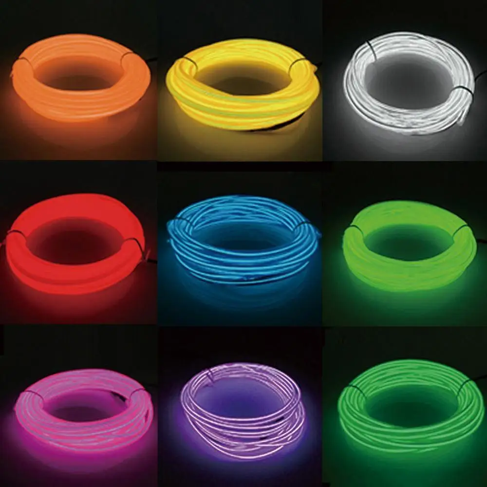 Люминесцентные Неоновые вечерние светодиодные лампы с питанием от батареи