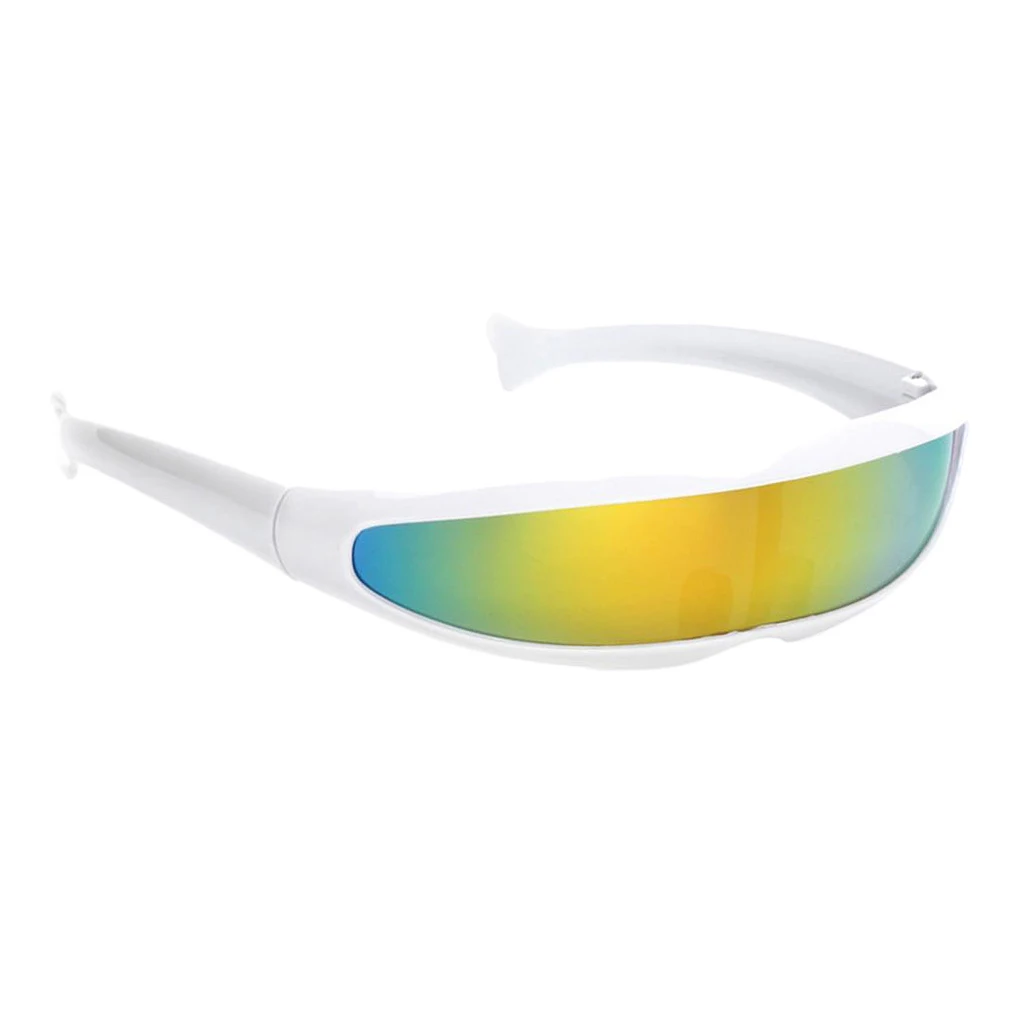 

8Pack Novelty Futuristic Cyclops Mirrored Sunglasses Party Cosplay Costumes