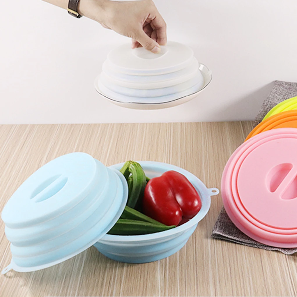 

Silicone Fresh-keeping Wrap Cover Food Storage Bowl Plate Folding Reusable Magic Stretch Lid