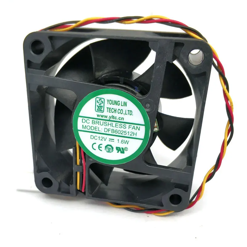 Новый оригинальный FONSONING FSY60S12H DFB602512H 1 6 W FD126025EB 0.42A 6025 12V Вентилятор охлаждения 6020