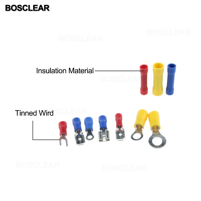 Набор изолированных обжимных соединителей для электрических проводов 175/180/360 шт.