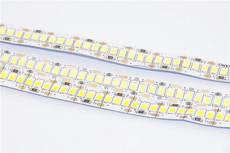 5 м/рулон 12VDC 2835 1200 светодиодный полосы, 10 мм широкий 1,25 см 18 Вт Мощный линейный лента светильник поверхностный монтаж фон мягкая прокладка