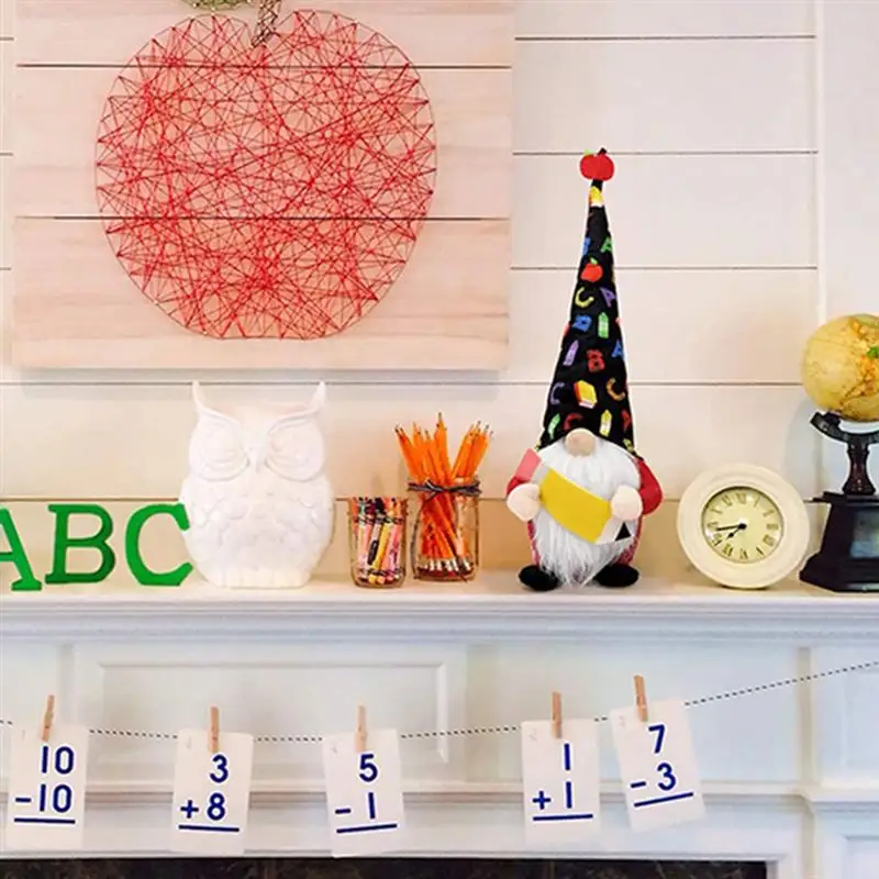 

1PC Back to School Plush Handmade Pencil Gnome Doll Lovely Doll Decoration