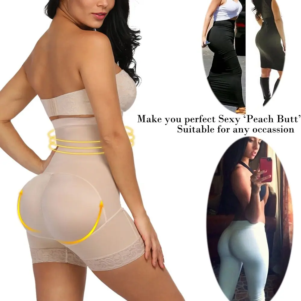 

Plus Size Booty Lift Push Up Underwear Plus Shapewear Fitness Waist Trainer Corset Butt Lifter Firm Control Tummy Shaper Hooks