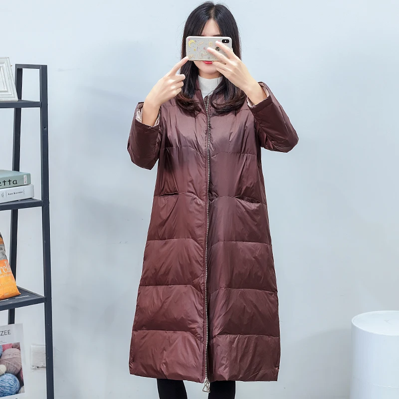 Пуховик женский зимний на белом утином пуху 2019 | Женская одежда