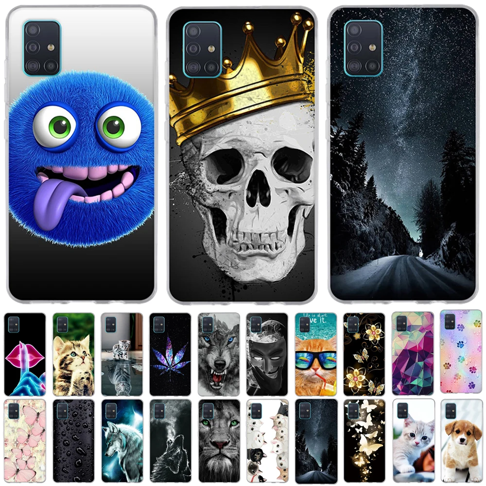 Чехол для Samsung A51 Galaxy A71 силиконовый мягкий чехол из ТПУ A515F A717F A 51 сумка|Бамперы| |