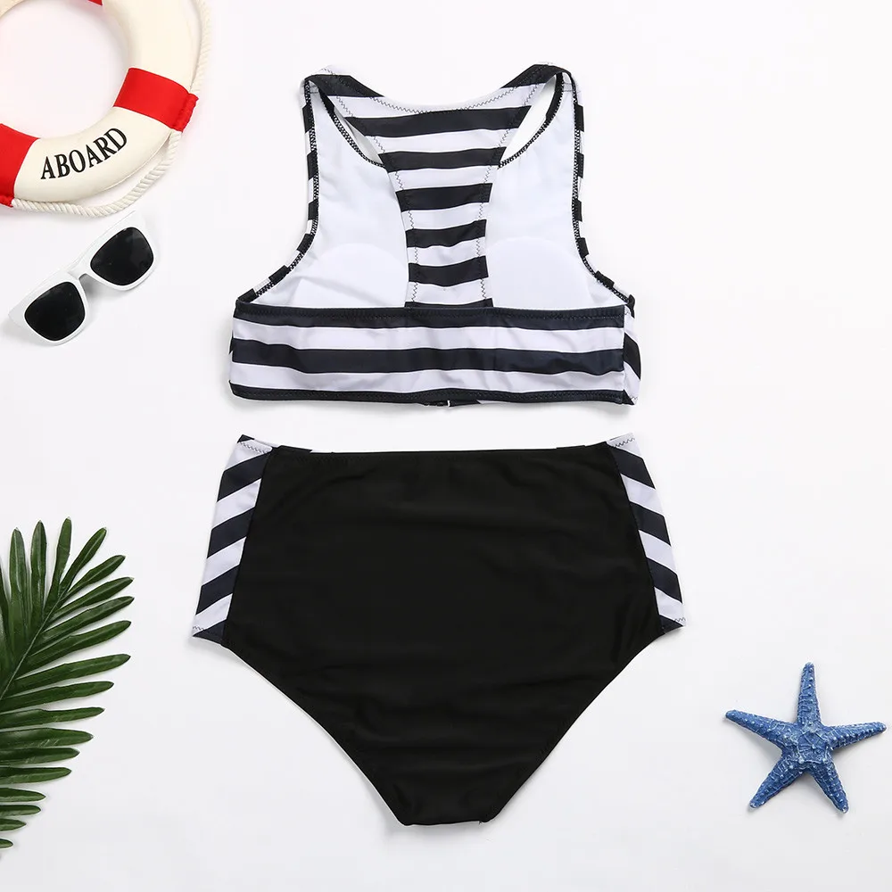 

High Waist Women Plus Size Swimwear Print Beach Bikini Set Swimsuit Women Beachwear Bikinis 2019 Mujer Summer Biquini C123