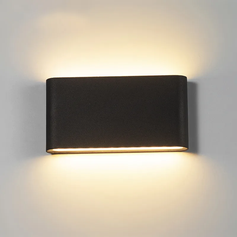 

6W 12W LED Wall Light Outdoor Waterproof IP65 Aluminum UP and Down Lamp for Garden Porch Doorway