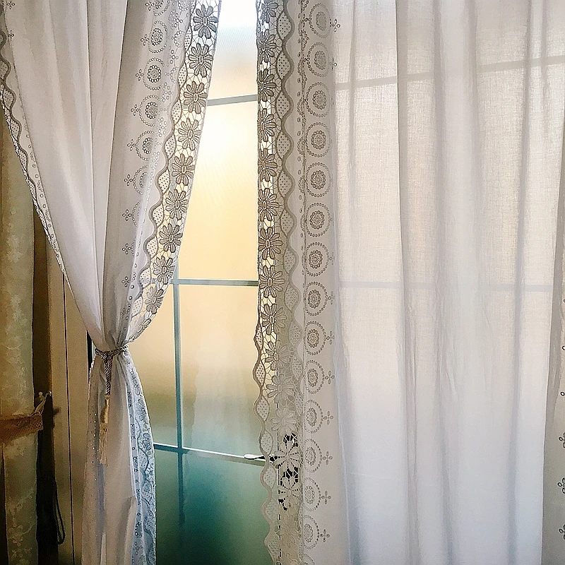 Французская романтическая принцесса каркасная хлопковая нить вышитая кружевная