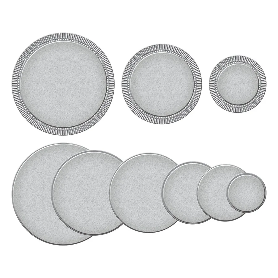 

Fluted Classics Circles Etched Dies Metal Cutting Dies Scrapbook Diary Decoration Stencil Embossing Template 2021 New Diy Gift