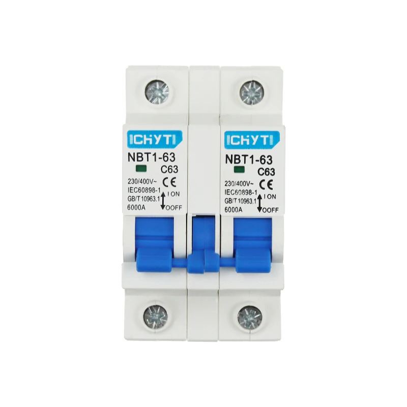 Free Shipping CHYT NBT1-63 1P+1P 2P+2P AC 230/400V 63A Dual Power Manual Transfer Switch Interlock Circuit Breaker MCB MTS | Обустройство