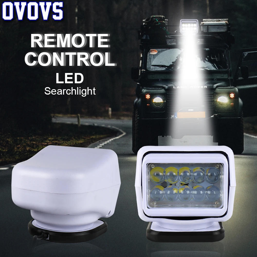 7 дюймовый 50 Вт дистанционного управления Светодиодный прожектор 360 градусов