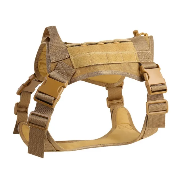 Dog Harness Adjustable Vest Camouflage Seat Belt Medium And Large Dog Training Harness Dog tactical Harness Outdoor Waterproof