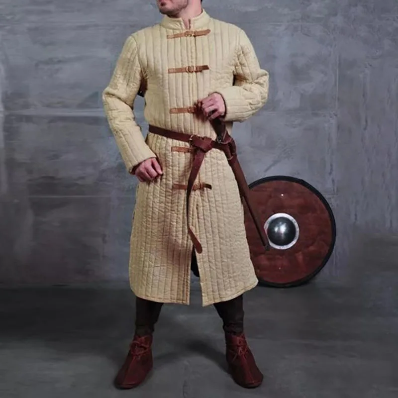 Средневековые бойцовские Рыцари Larp костюм Gambeson Doublet мужская Броня куртка для