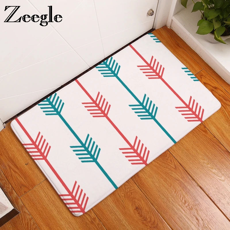 Наконечник печатных коридор коврики Нескользящие s дверной коврик для входной