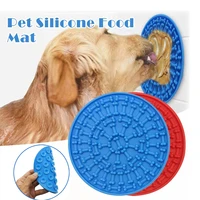 dog lick pad slow feeder suction cup wall mounted pet suction licking mat for dog bath and grooming food silicone pad pet supply