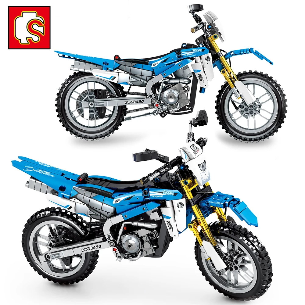 Sembo внедорожный WR450F гоночный мотоцикл строительные блоки MOC локомотив автоцикл