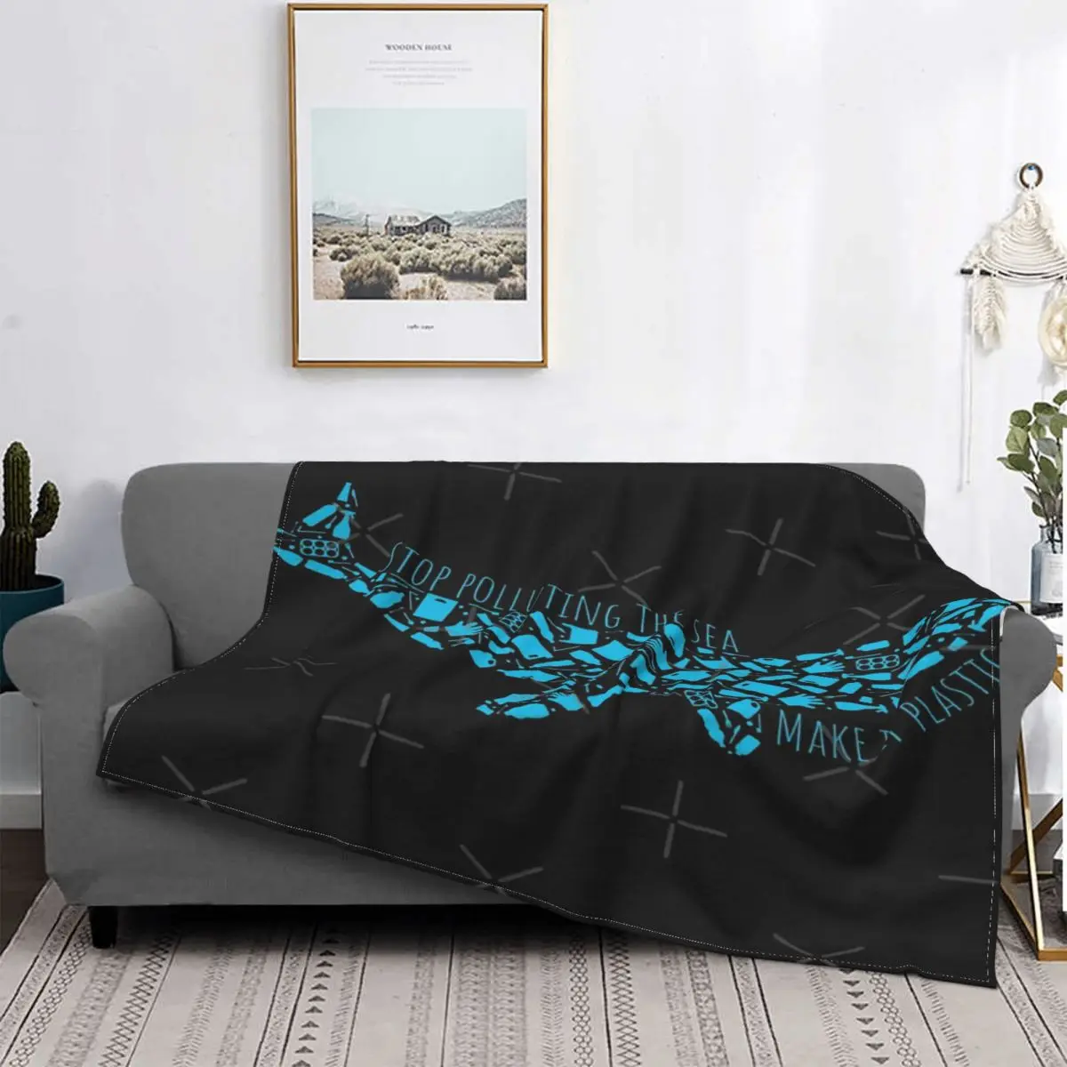 

Manta a cuadros para cama, manta de felpa de Anime, forro polar, pickick