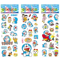 6pcsset 3d bubble doraemon stickers scrap booking for kids toys cartoon notebook diary decoration label cute sticker toys