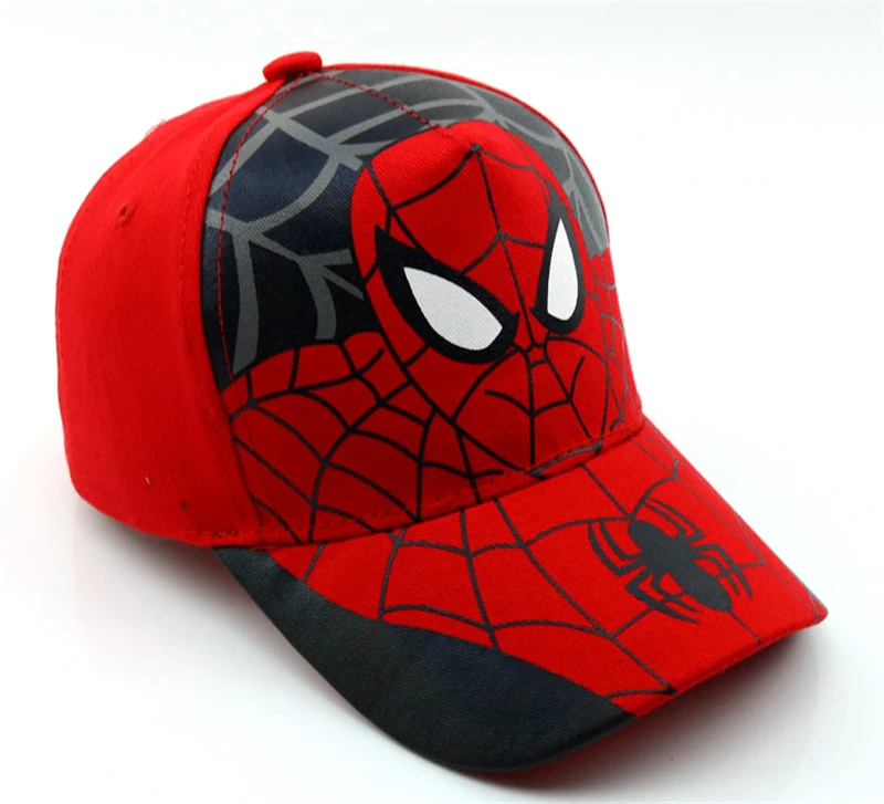 39 цветов, шапки для маленьких мальчиков и девочек, SPIDER-MAN хлопковая детская бейсбольная кепка с вышитыми героями мультфильмов, Кепка в стиле хип-хоп для мальчиков и девочек, бейсболка