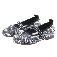 skoex children flat shoes fashion girls sparkle princess shoes casual ballerina slip on shoes for toddler kids party dress shoe